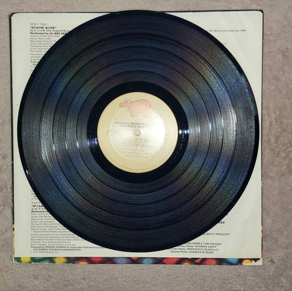 VINTAGE 1977 SATURDAY NIGHT FEVER THE ORIGINAL MOVIE SOUNDTRACK LP VINYL RECORD - Picture 5 of 9